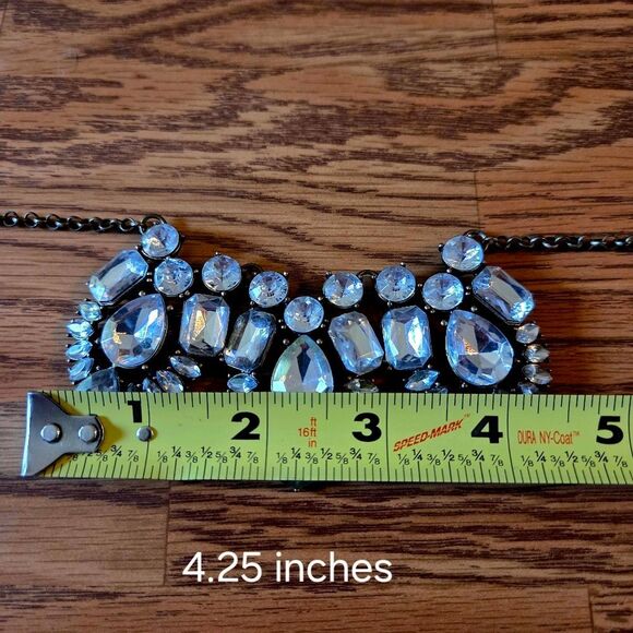 J. CREW Crystal Vintage Statement Necklace STATEMENT MAKING! - Picture 8 of 13